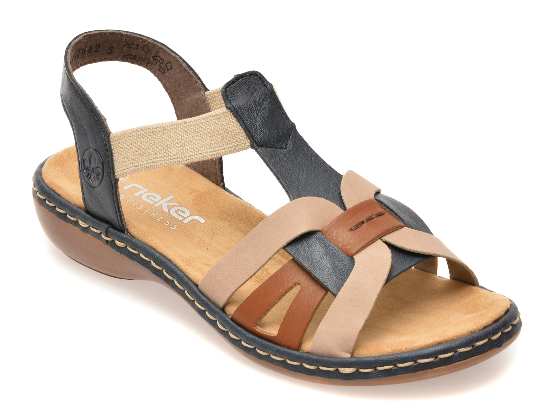 Sandale RIEKER multicolor, 65918, din piele ecologica