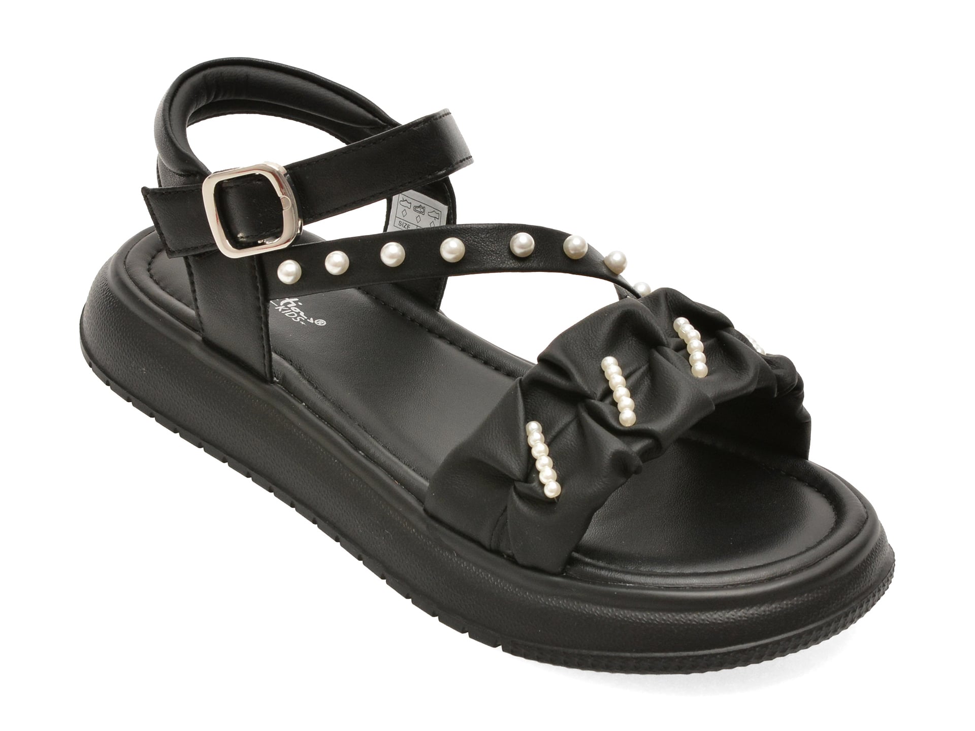 Sandale SELECTION KIDS negre, 62093, din piele ecologica