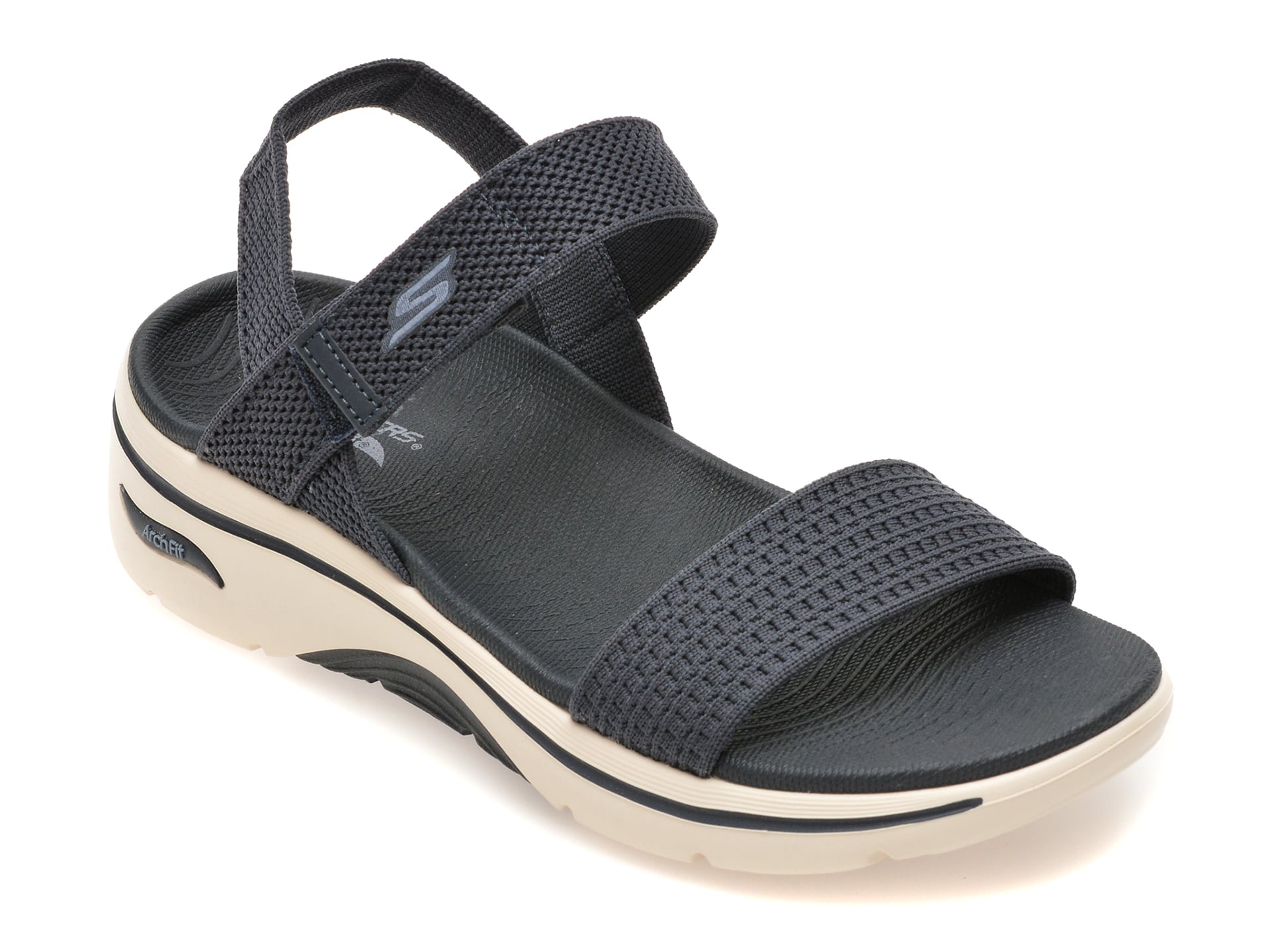 Sandale SKECHERS bleumarin, GO WALK ARCH FIT 2.0, din material textil