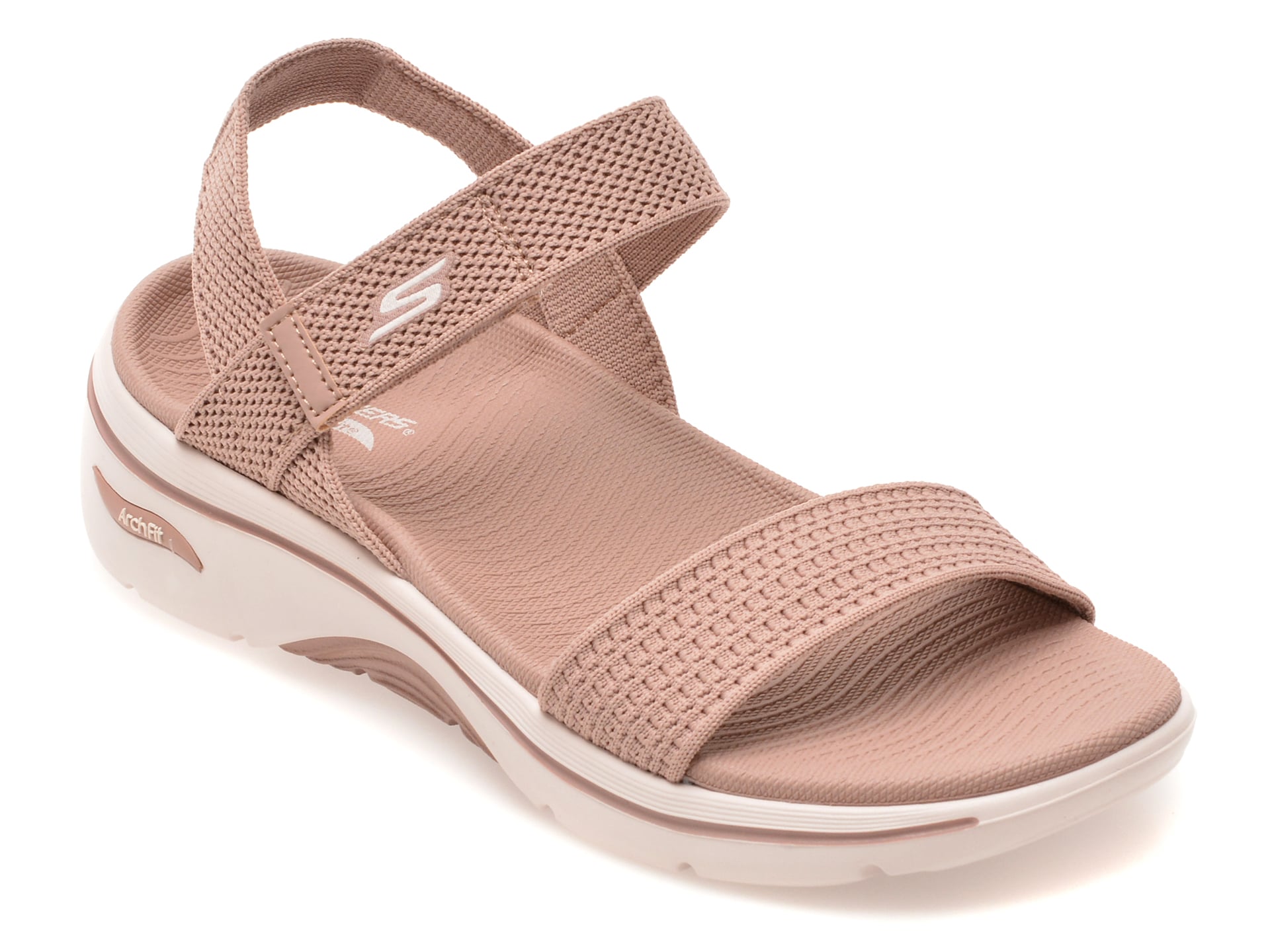 Sandale SKECHERS mov, GO WALK ARCH FIT 2.0, din material textil