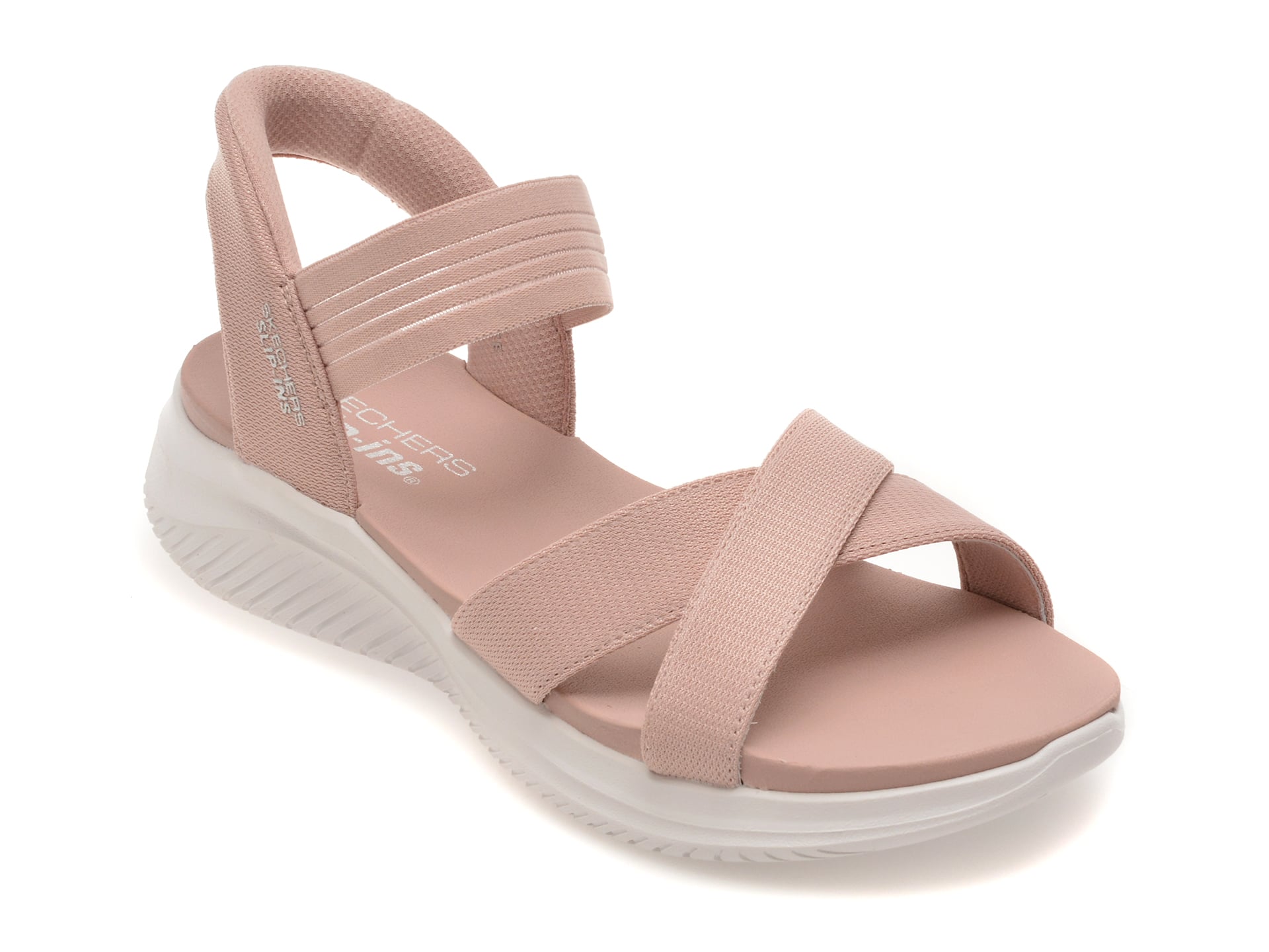 Sandale SKECHERS roz, ULTRA FLEX 3.0, din material textil