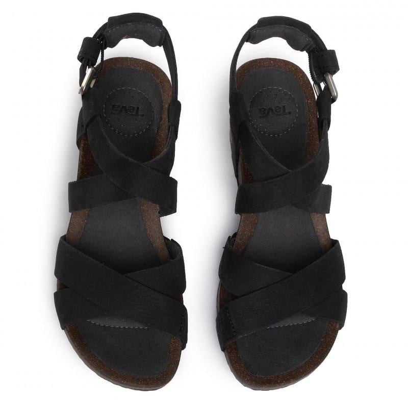Sandale Teva Mahonia Wedge Cross Strap Negru - Black - poza 3
