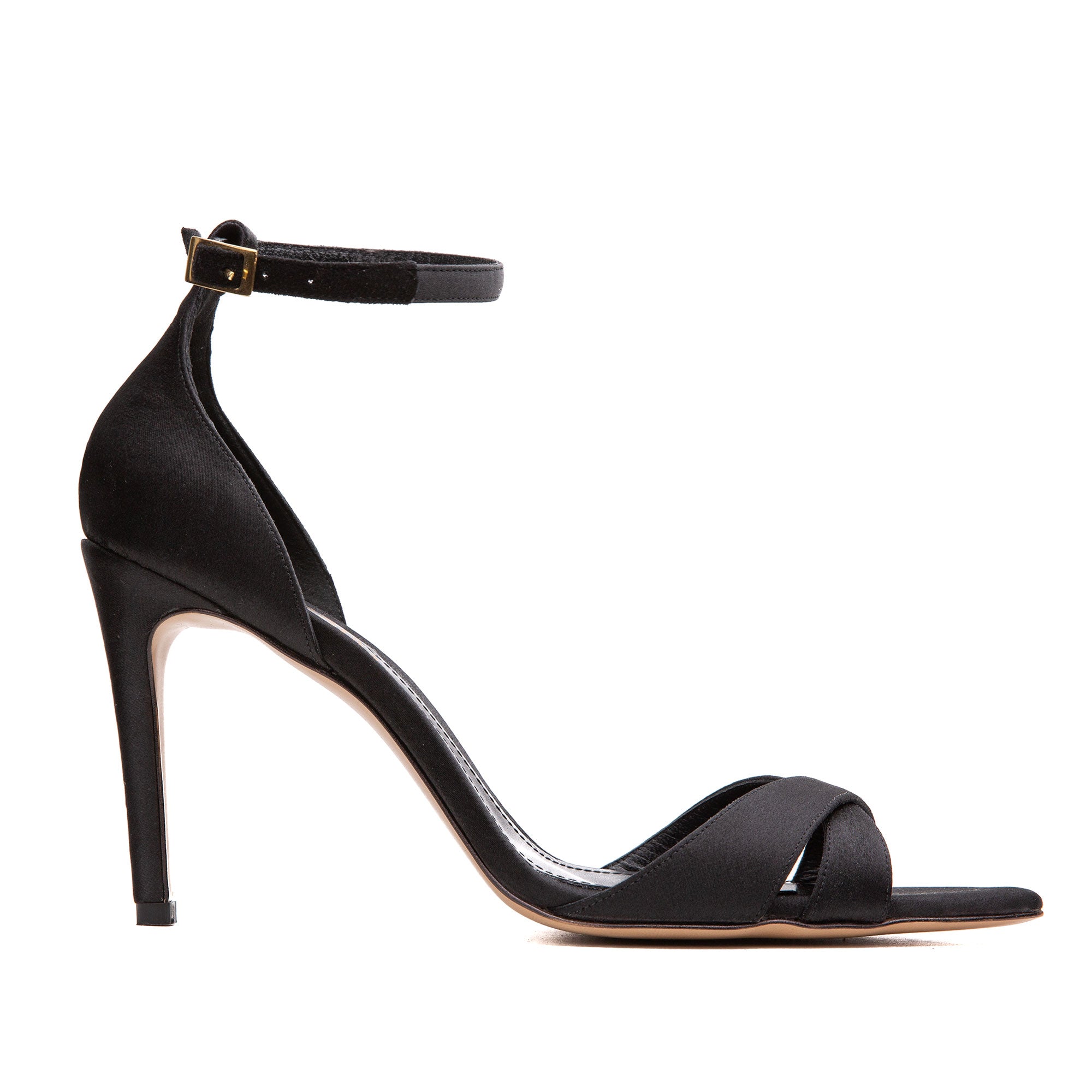 Sandale Thea Satin, Negre - 37 / 9.5 cm
