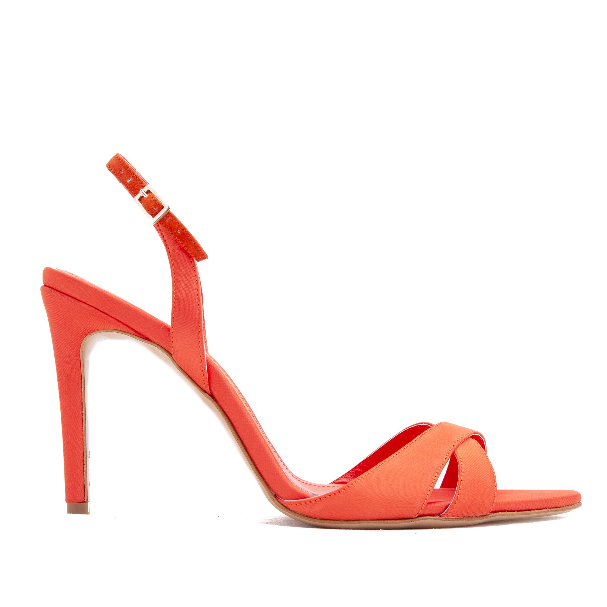 Sandale Thea Satin, Portocalii - 34 / 11 cm
