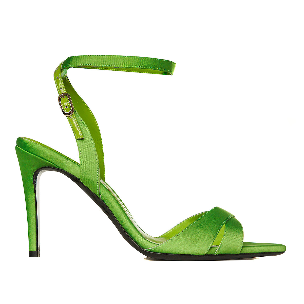 Sandale Thea Satin, Verzi - 35 / 9.5 cm