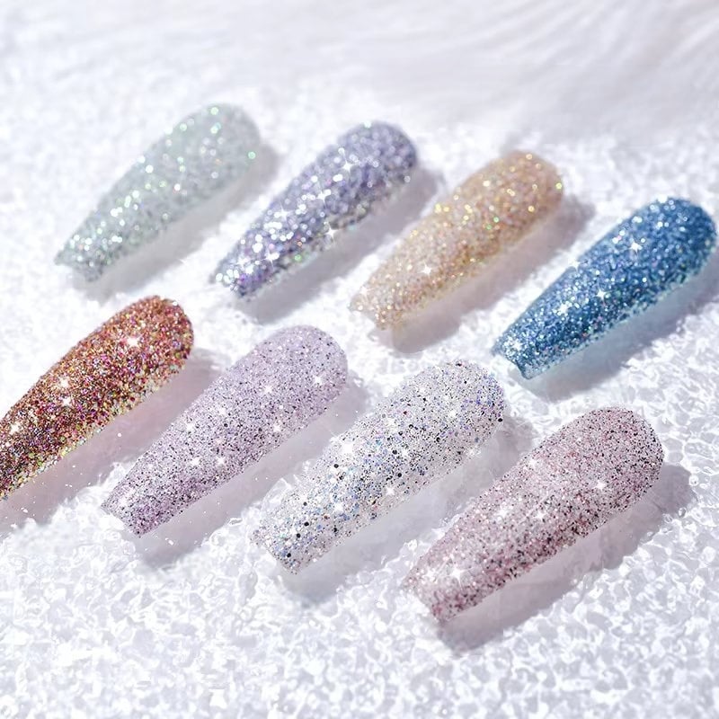 Sclipici unghii Marquise, GLITTER08, Maro - poza 3