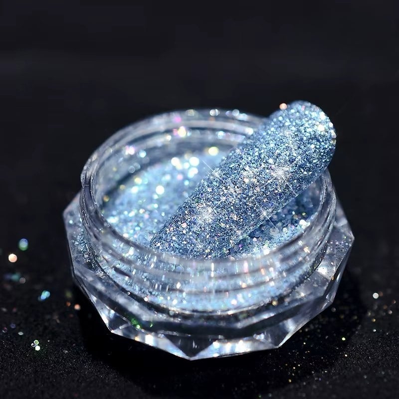 Sclipici unghii Marquise, GLITTER10, Albastru - poza 1