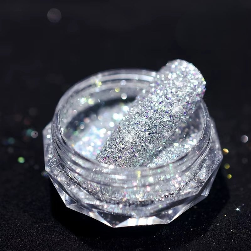 Sclipici unghii Marquise, GLITTER11, Argintiu