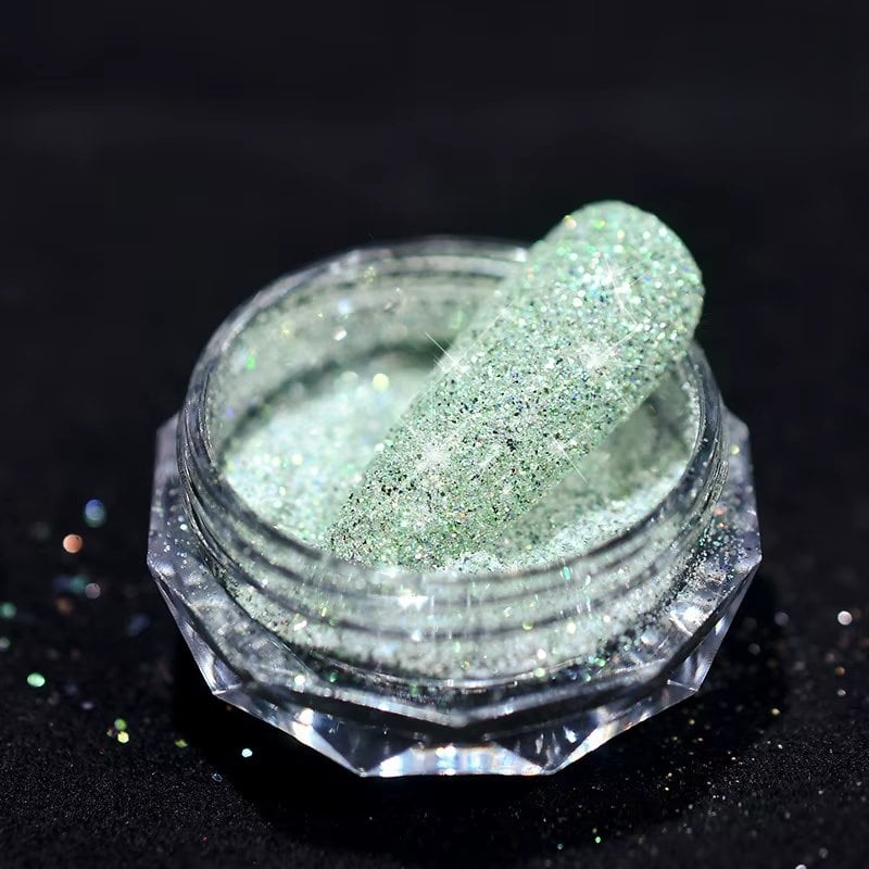 Sclipici unghii Marquise, GLITTER12, Verde - poza 1
