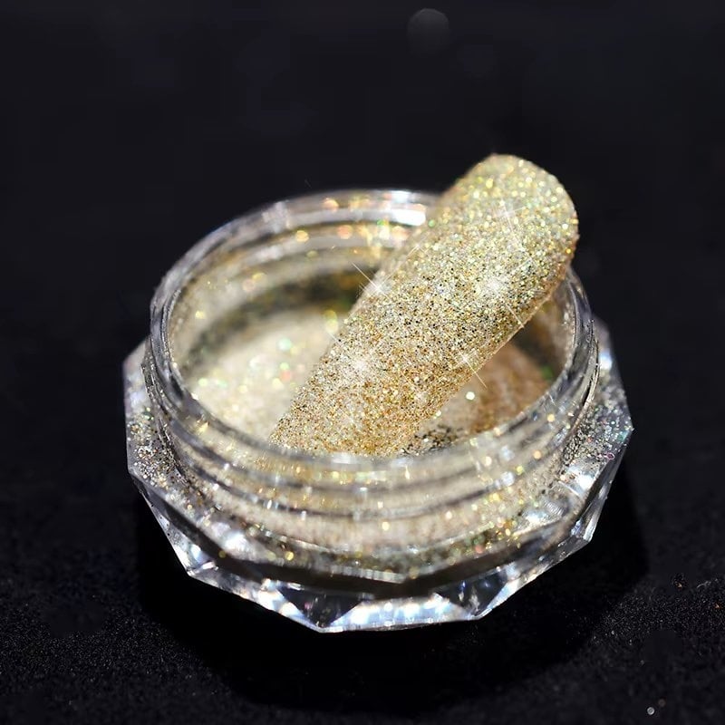 Sclipici unghii Marquise, GLITTER15, Auriu - poza 1