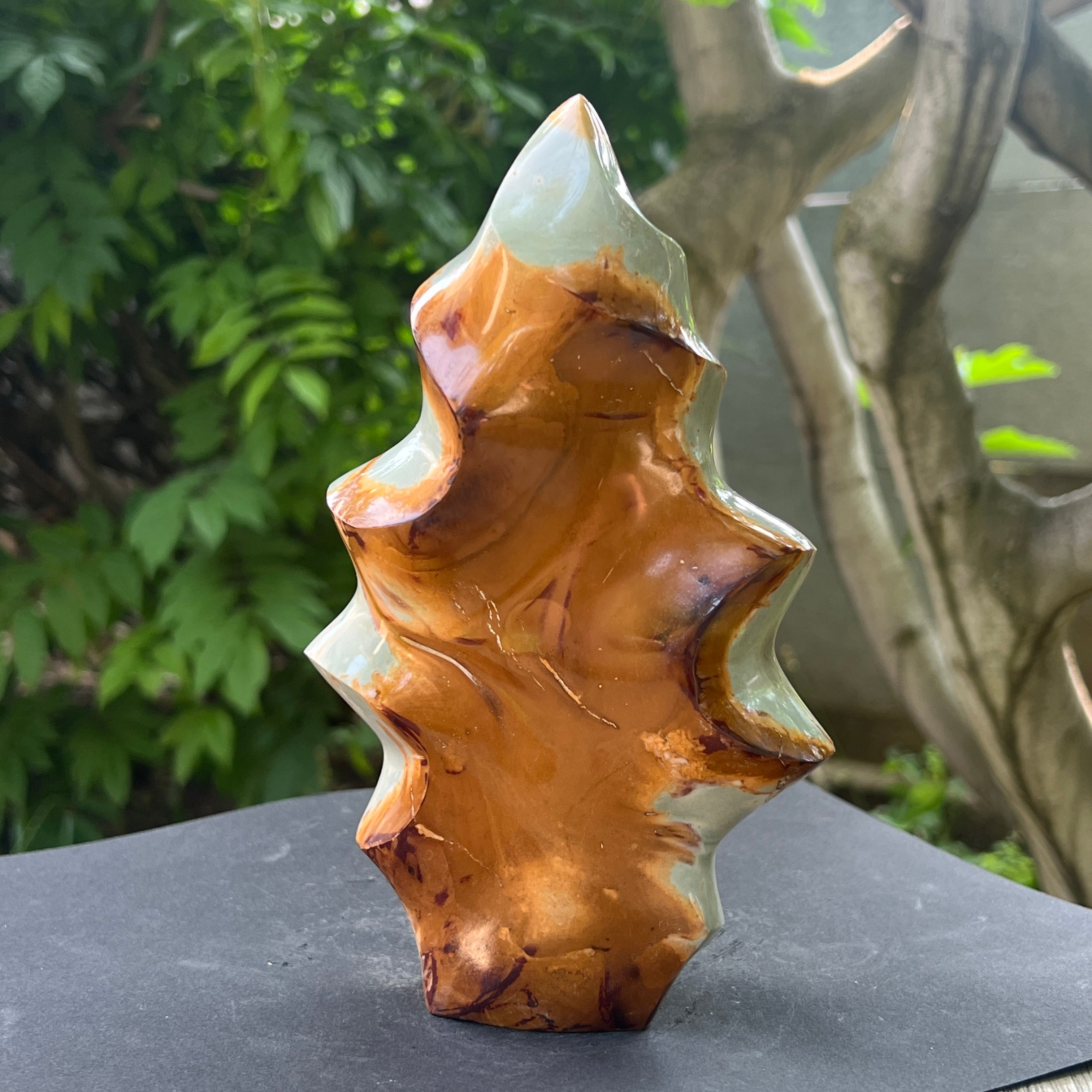 Sculptura jasp ocean forma flacara | Model 1