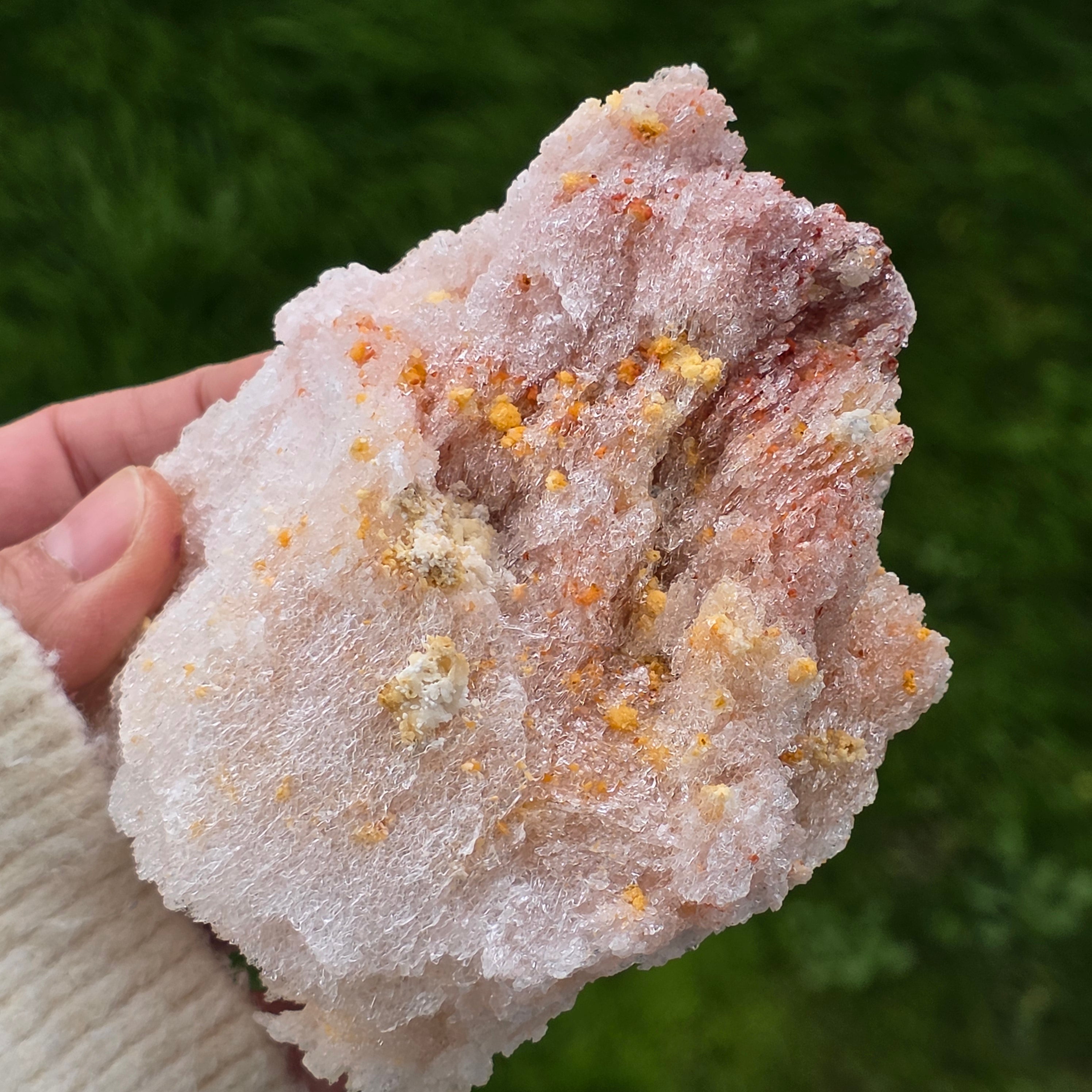 Selenit cu cinabar din Mexic – specimen mineral natural | Model 1