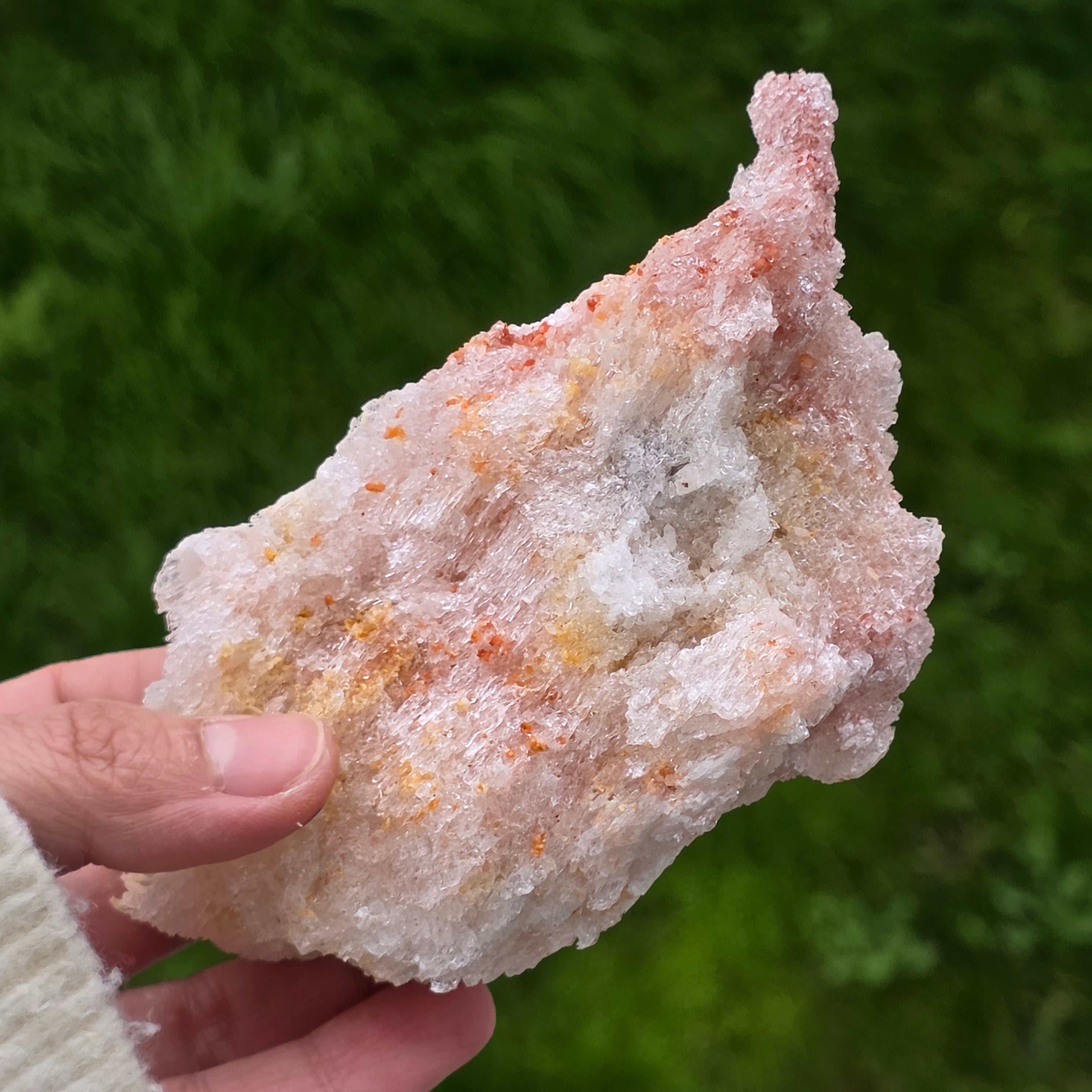 Selenit cu cinabar din Mexic – specimen mineral natural | Model 2
