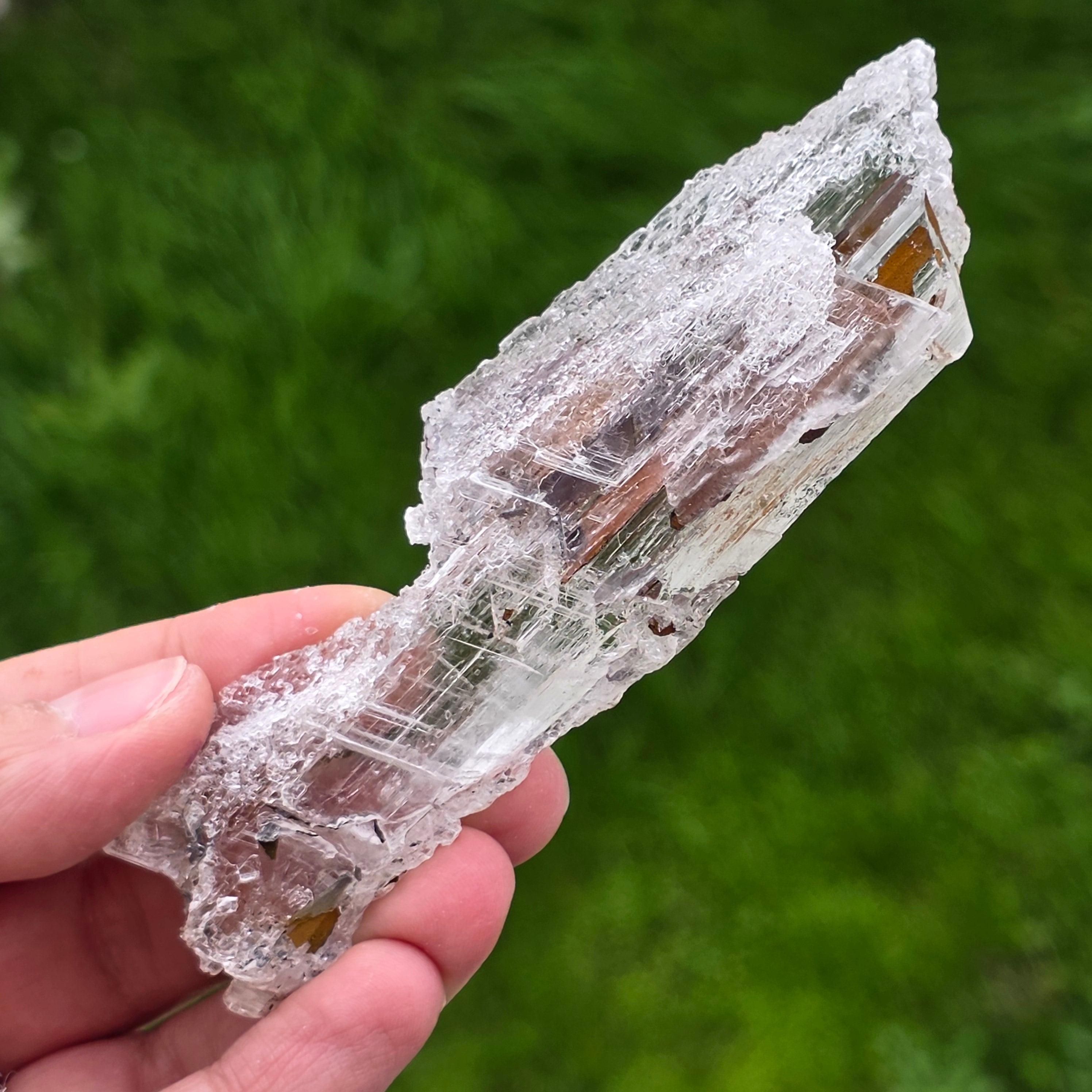 Selenit cu hematit din Mexic – specimen mineral natural | Model 4