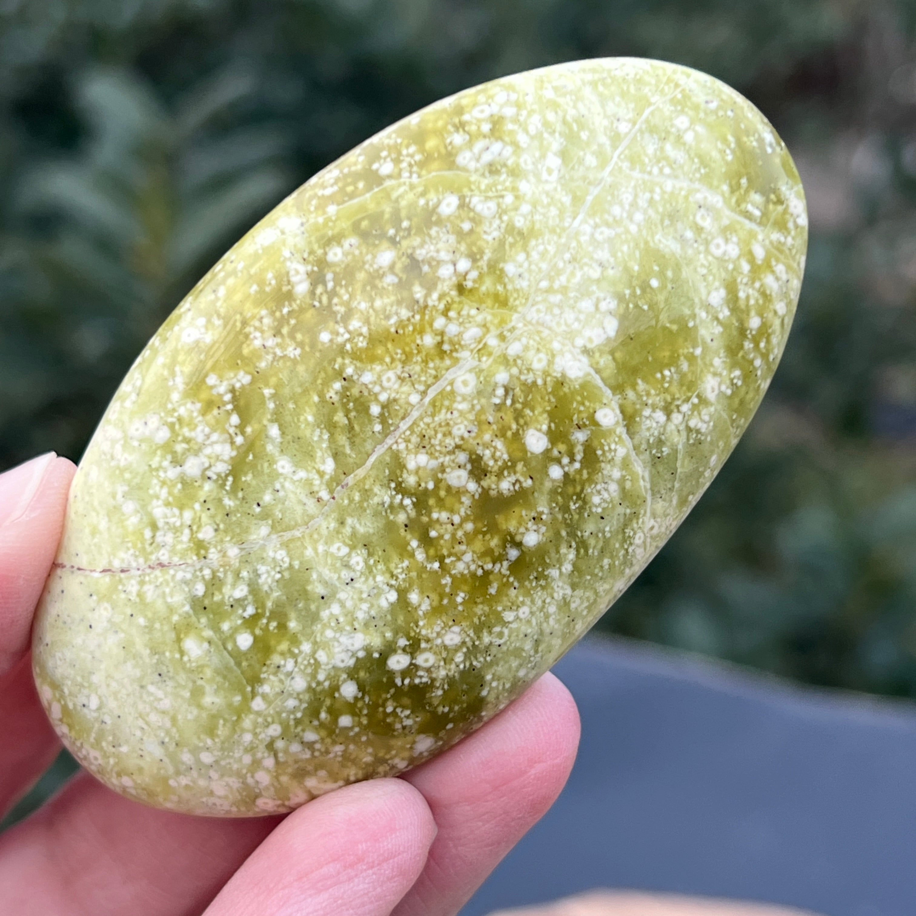 Serpentin galben palmstone XL2