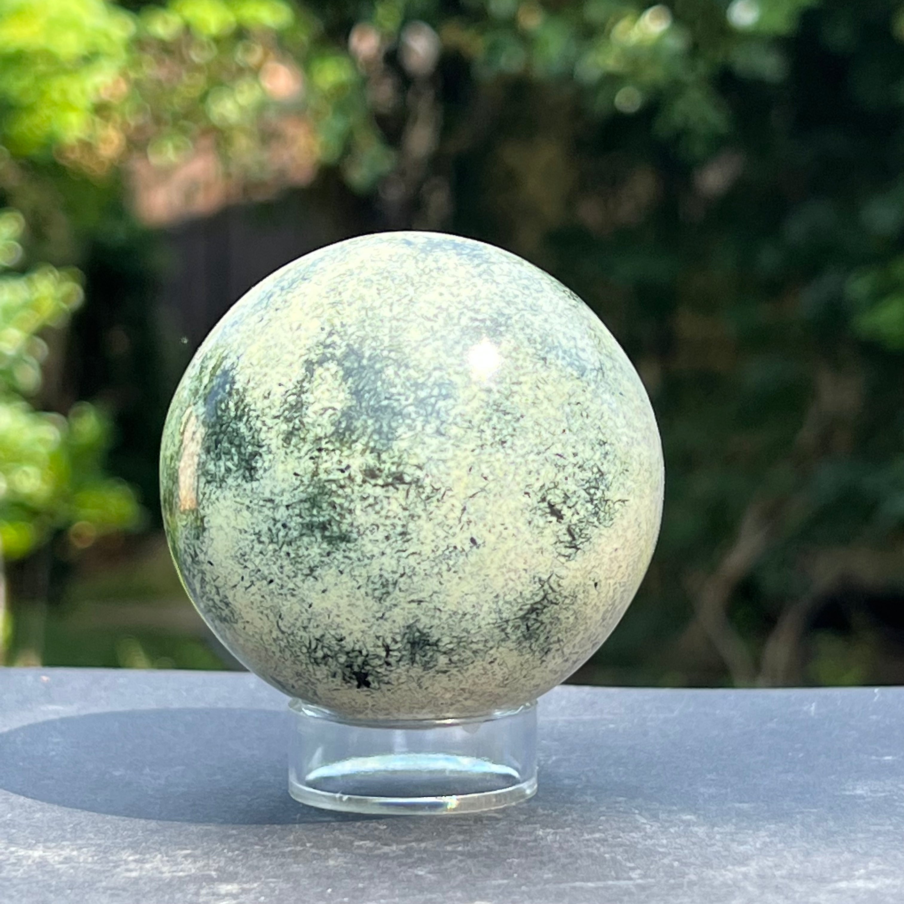 Serpentin leopard sfera m2