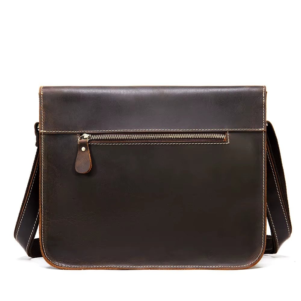 Servieta pentru barbati, Dastan GT3269, piele naturala, Neagra - poza 3