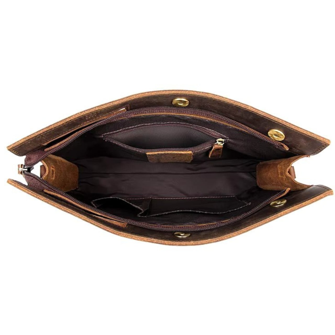 Servieta unisex, Adalbert GT3105, piele naturala, Neagra - poza 3