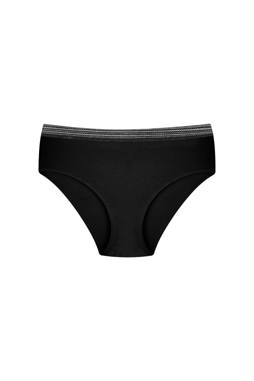 Set 2 perechi de chiloti din bumbac, pentru dama, 20250, Negru/Roz - poza 4