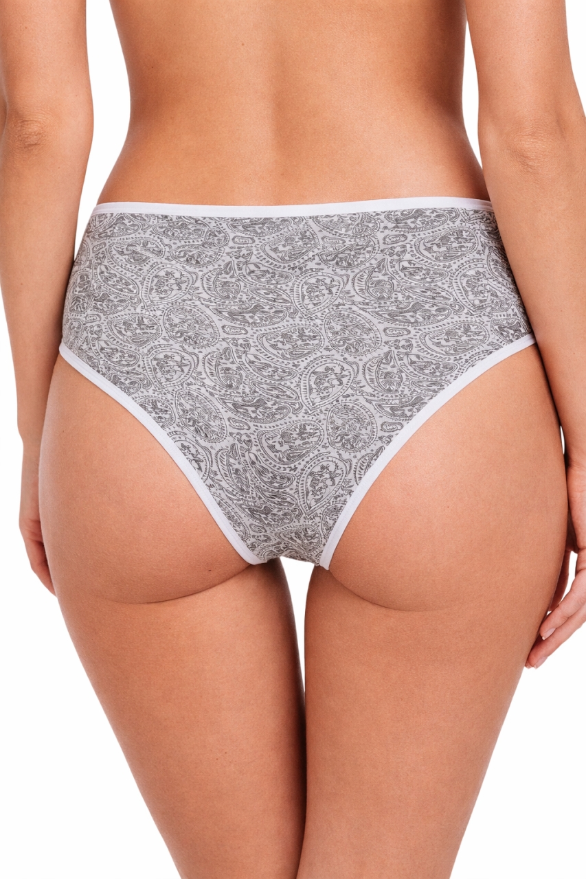Set 2 perechi de chiloti din bumbac, pentru dama, 53600, Gri - poza 3
