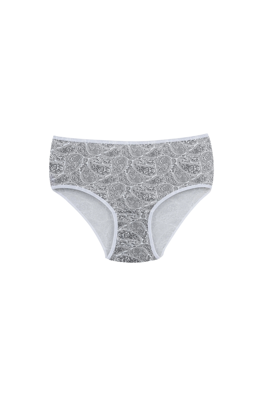 Set 2 perechi de chiloti din bumbac, pentru dama, 53600, Gri - poza 5