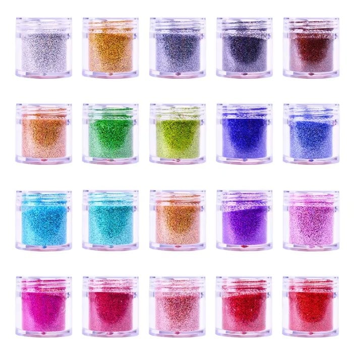 Set 20 sclipici unghii Marquise, GLITTER04, Multicolor - poza 1