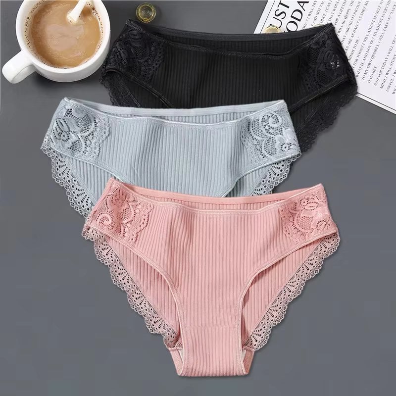 Set 3 perechi de chiloti pentru dama, CH048, Multicolor - poza 1