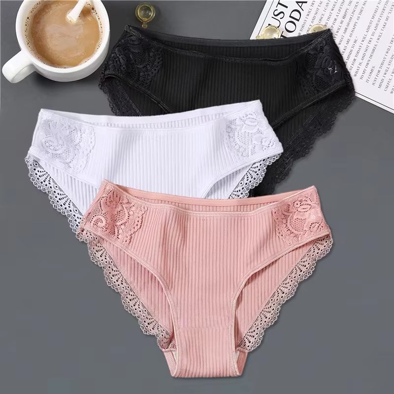 Set 3 perechi de chiloti pentru dama, CH049, Multicolor - poza 1