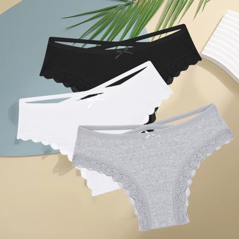 Set 3 perechi de chiloti pentru dama, CH093, Multicolor - poza 1