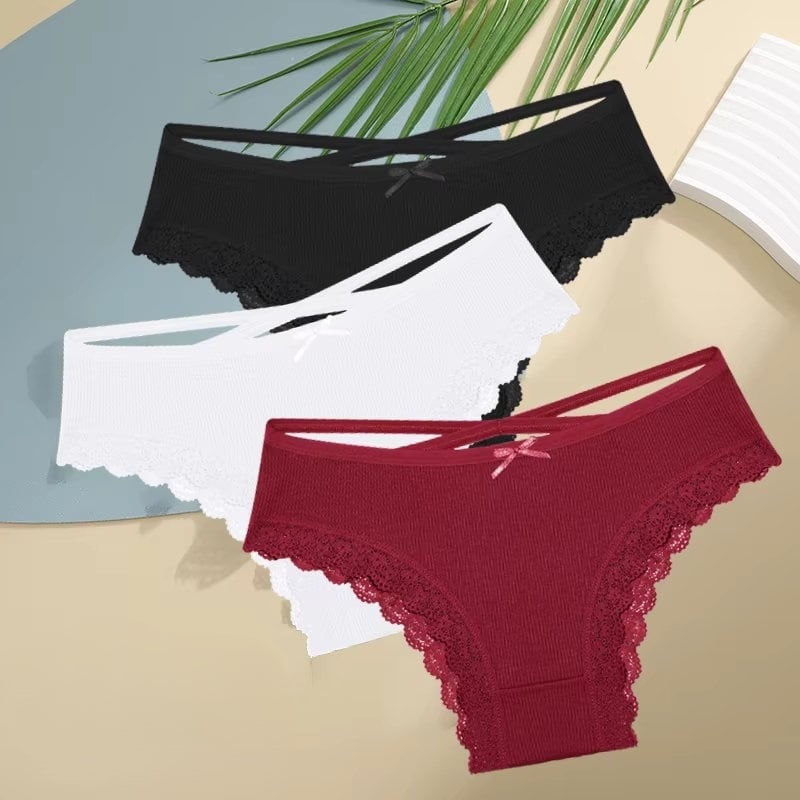 Set 3 perechi de chiloti pentru dama, CH094, Multicolor - poza 1
