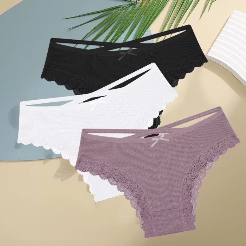 Set 3 perechi de chiloti pentru dama, CH095, Multicolor - poza 1