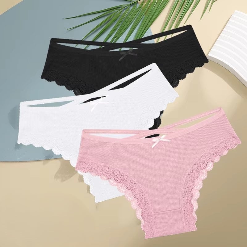 Set 3 perechi de chiloti pentru dama, CH096, Multicolor - poza 1