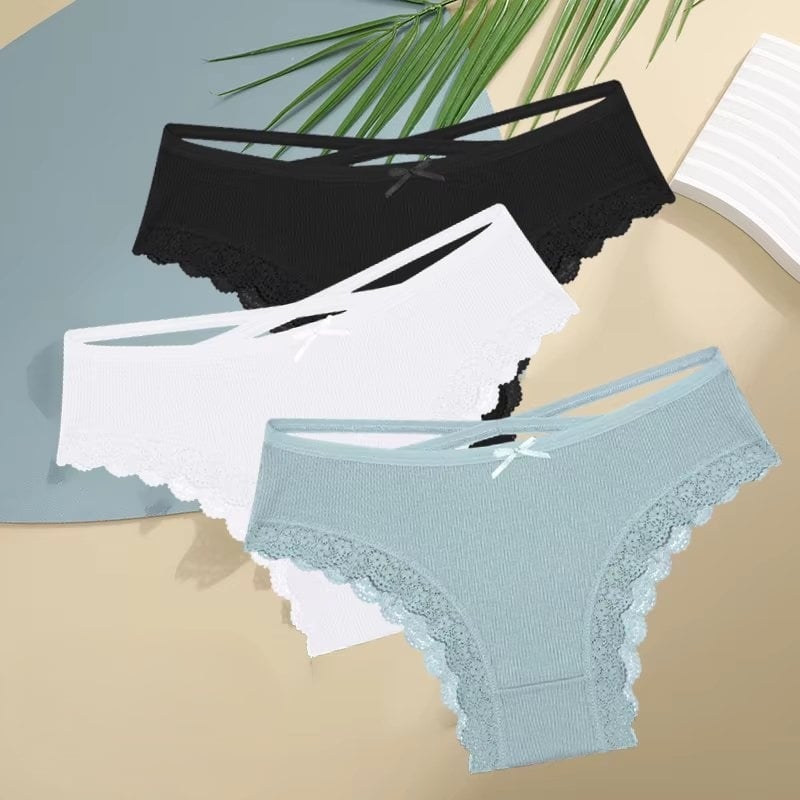 Set 3 perechi de chiloti pentru dama, CH102, Multicolor - poza 1