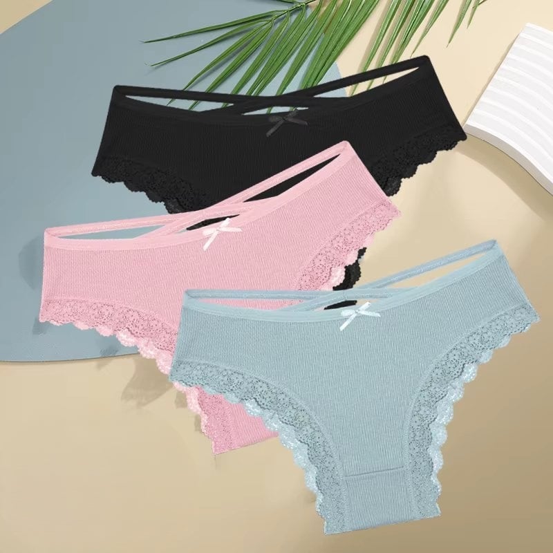 Set 3 perechi de chiloti pentru dama, CH105, Multicolor - poza 1