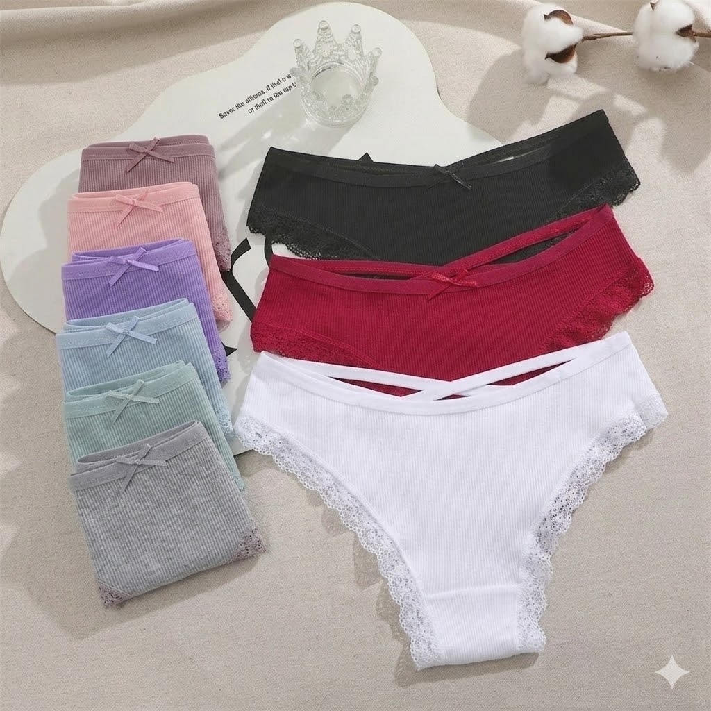 Set 3 perechi de chiloti pentru dama, CH108, Multicolor - poza 4