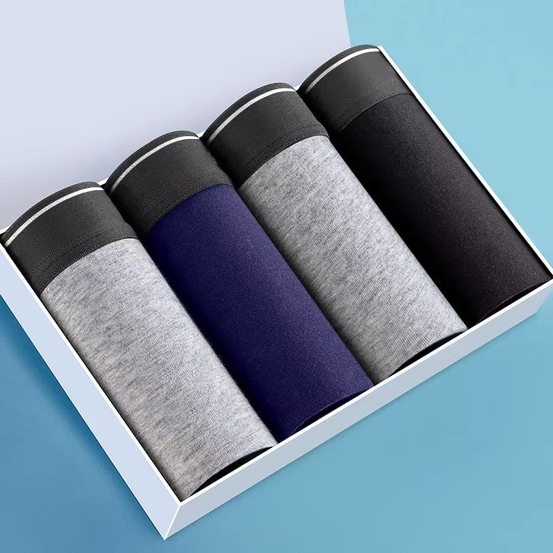 Set 4 perechi de boxeri pentru barbati, CH003, Multicolor - poza 1