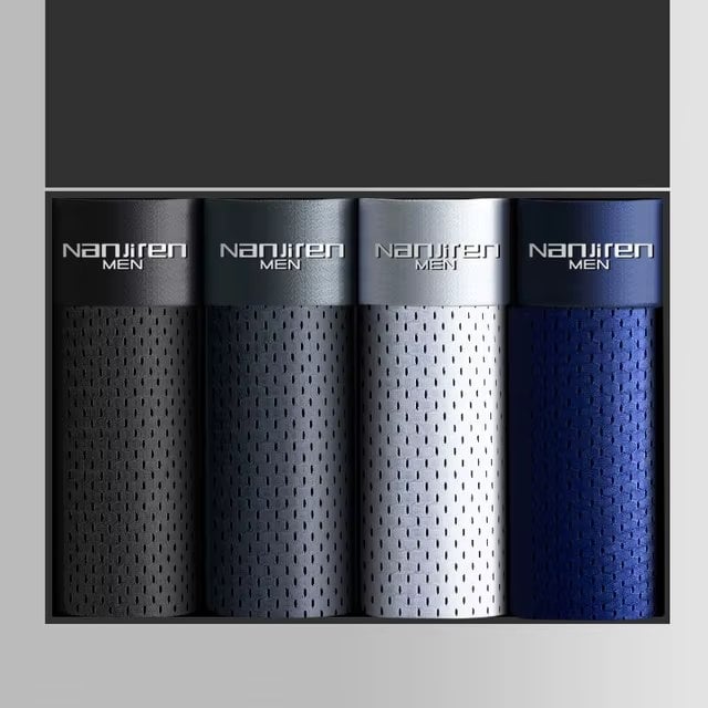 Set 4 perechi de boxeri pentru barbati, CH012, Multicolor - poza 1