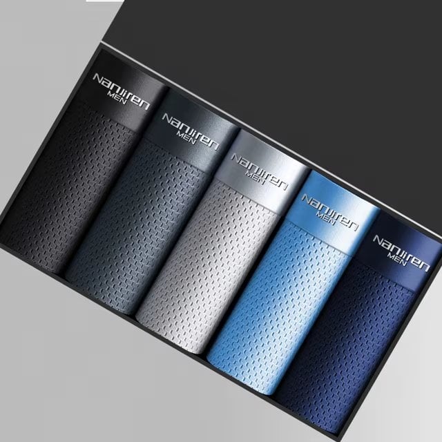 Set 5 perechi de boxeri pentru barbati, CH014, Multicolor - poza 1