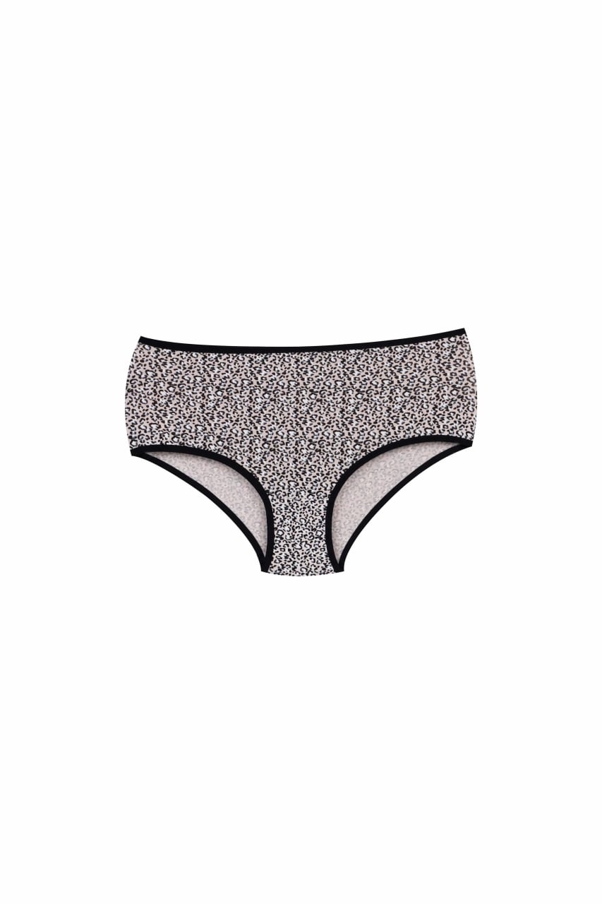 Set 5 perechi de chiloti din bumbac, pentru dama, 43500, Crem/Negru - poza 4
