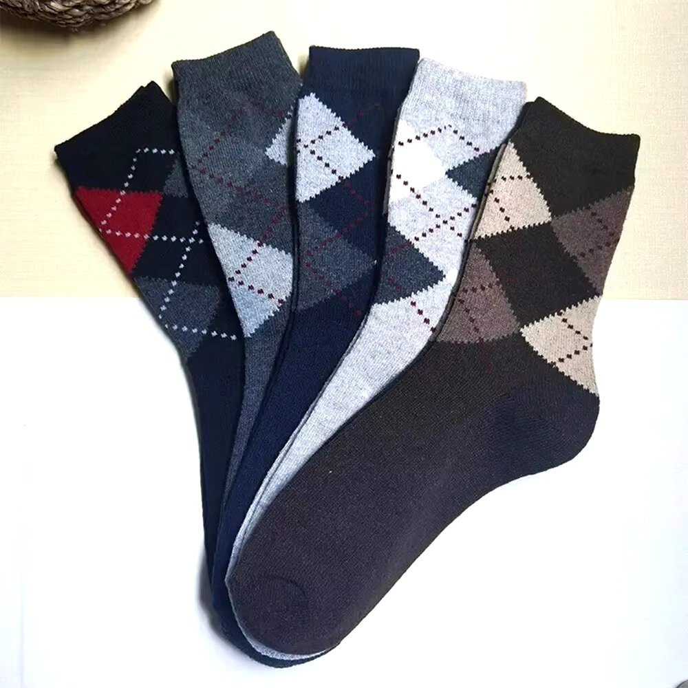 Set 5 perechi de sosete pentru barbati, SS055, Multicolor, marime universala (39-43) - poza 2
