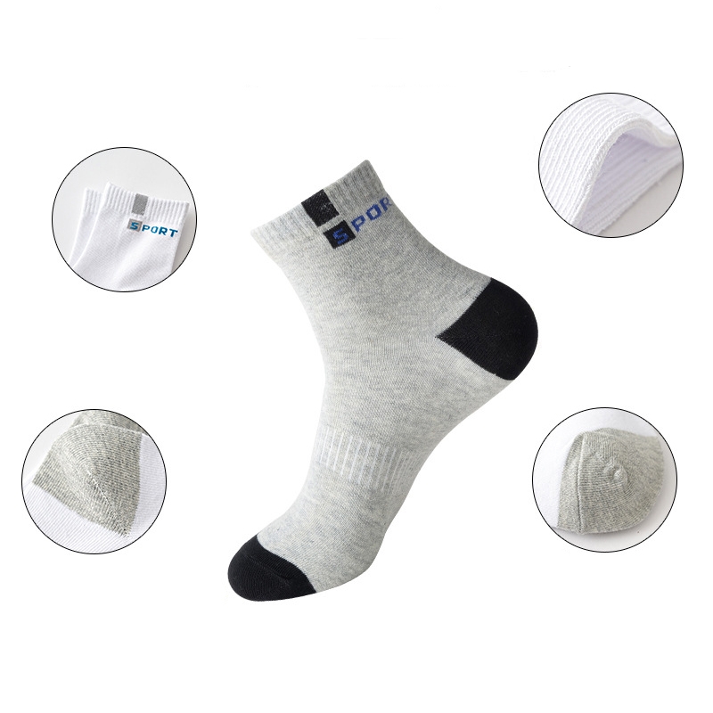 Set 5 perechi de sosete pentru barbati, SS225, gri inchis, marime universala (39-43) - poza 3