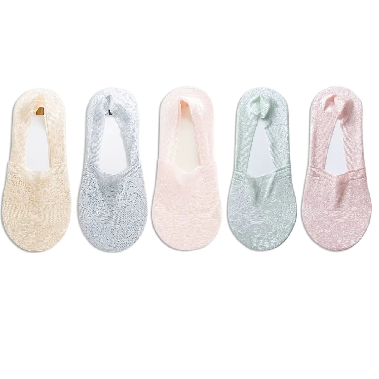 Set 5 perechi de sosete pentru dama, SS103, Multicolor, marime universala (35-39) - poza 1