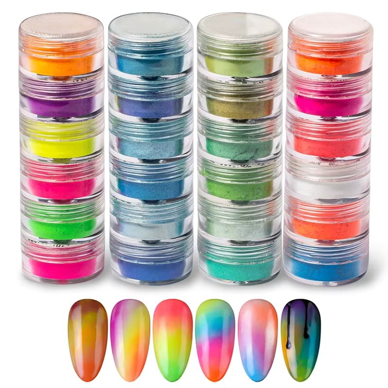 Set 6 pigmenti unghii Marquise, PIGM17, Multicolor - poza 4