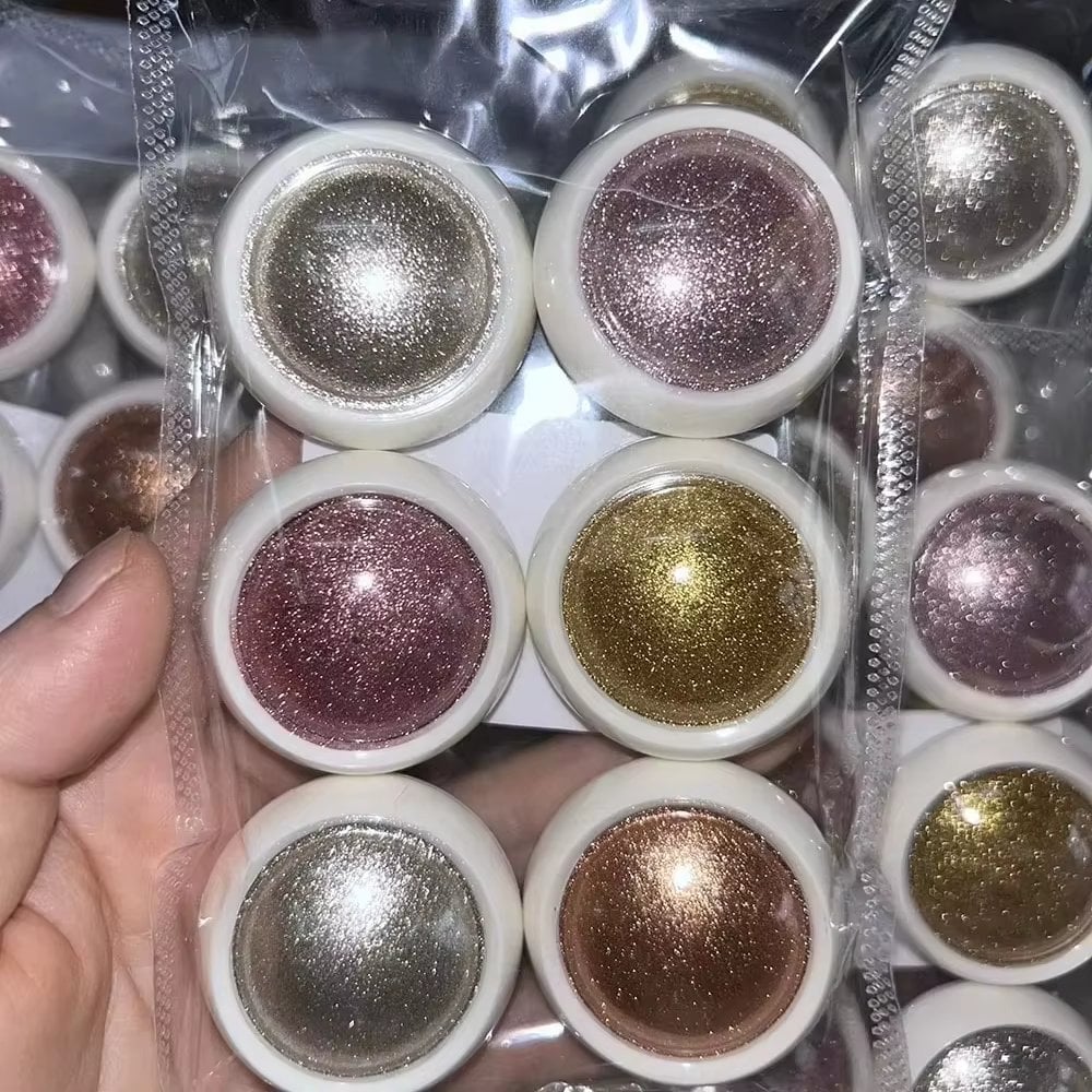 Set 6 pigmenti unghii mirror Marquise, PIGM20, Multicolor - poza 4