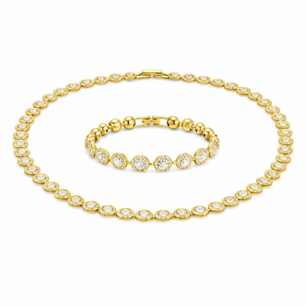 Set Angel Gold Brățară+Colier Cadou