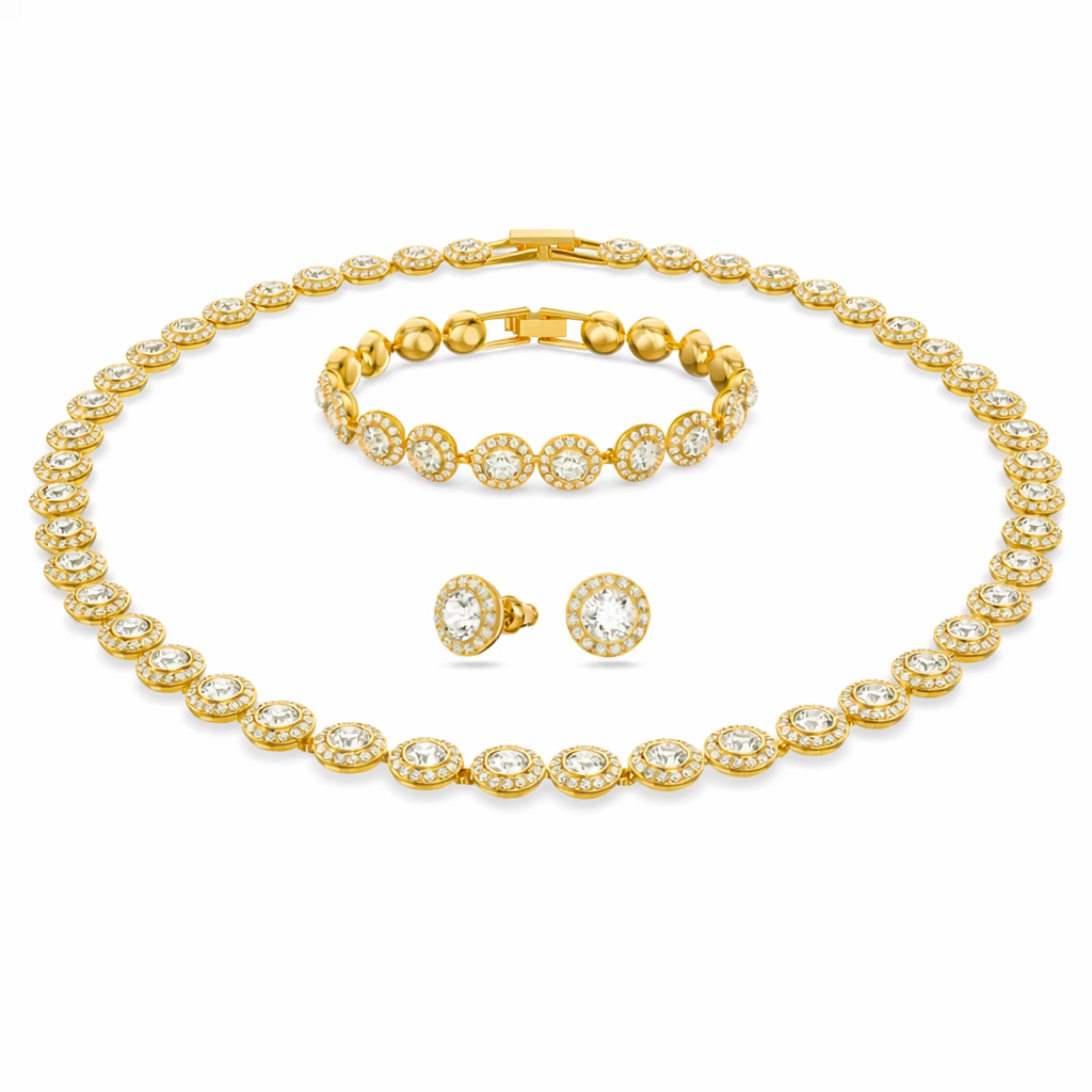 Set Angel Gold Brățară+Colier+Cercei Cadou