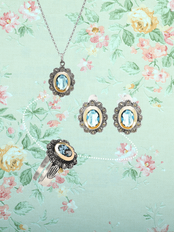Set Argint Marcasite - Marissa