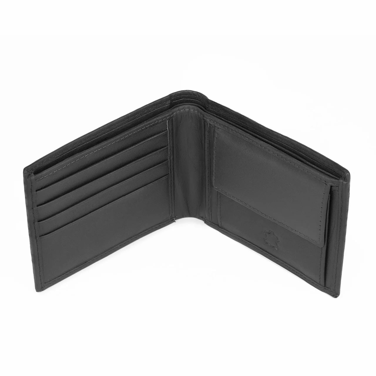 Set cadou pentru barbati, Portofel + Curea, piele naturala, model elegant, SET31, Negru - poza 4