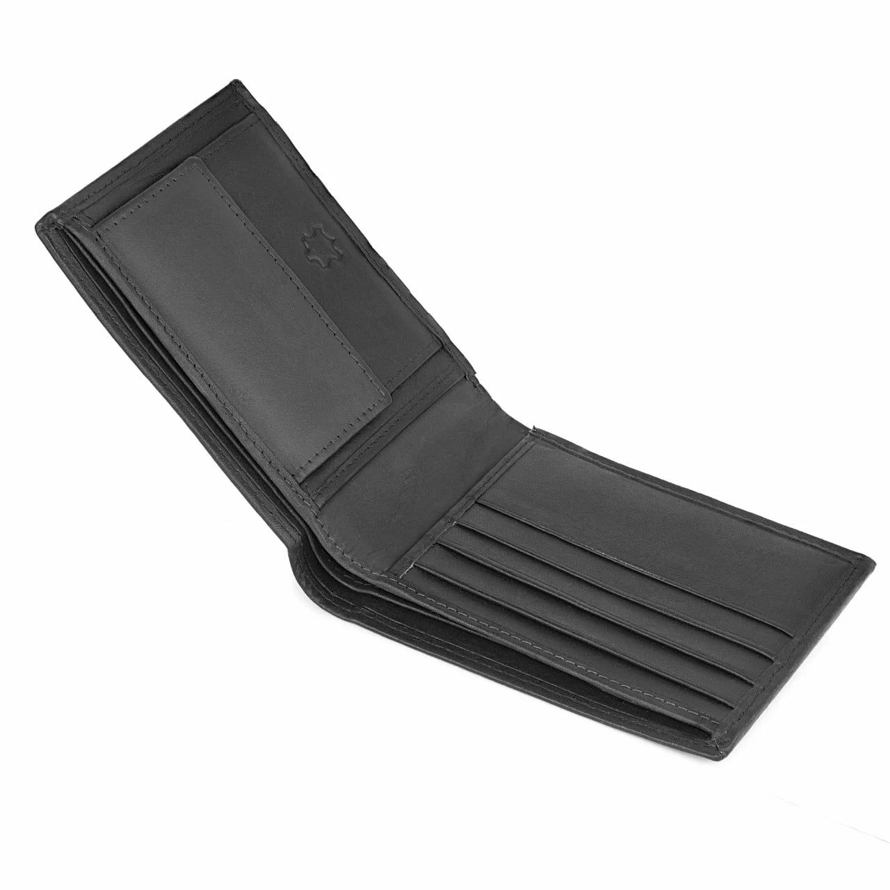 Set cadou pentru barbati, Portofel + Curea, piele naturala, model elegant, SET31, Negru - poza 5