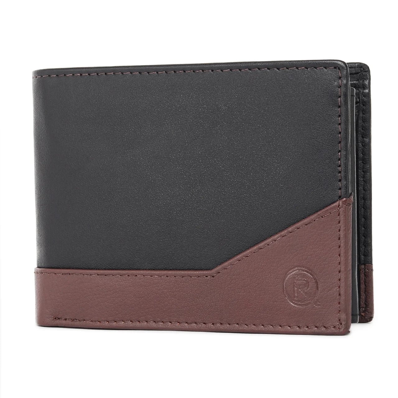 Set cadou pentru barbati, Portofel + Curea, piele naturala, model elegant, SET32, Maro/Negru - poza 5